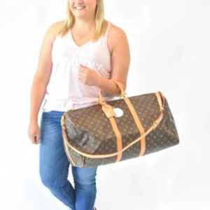 💎✨BEAUTIFUL✨💎 AUTHENTIC Louis Vuitton Monogram Keep All Bandouliere 55